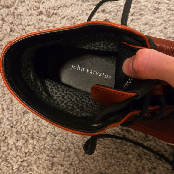 John Varvatos Men's Vintage Studded High-top Sneaker - Picture 5 of 7